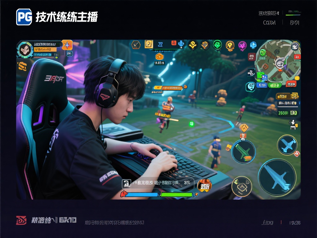 在pg电子游戏的直播平台上，技术流主播以精湛的操作
