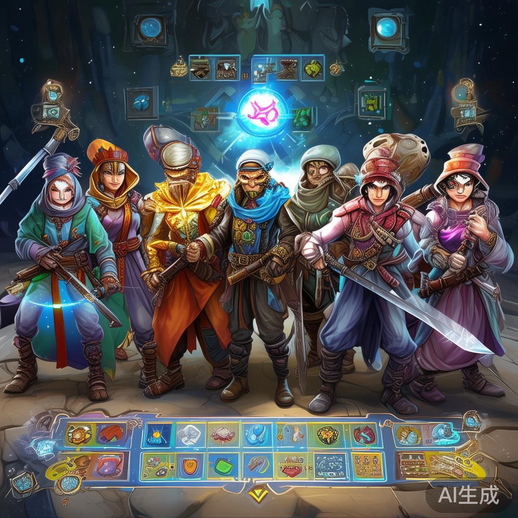 角色选择与技能配合
不同角色拥有各自的特色技能，